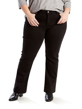 Levi's Black Straight-Leg Women's Jeans. Size 20WM NWT.  Plus SIze